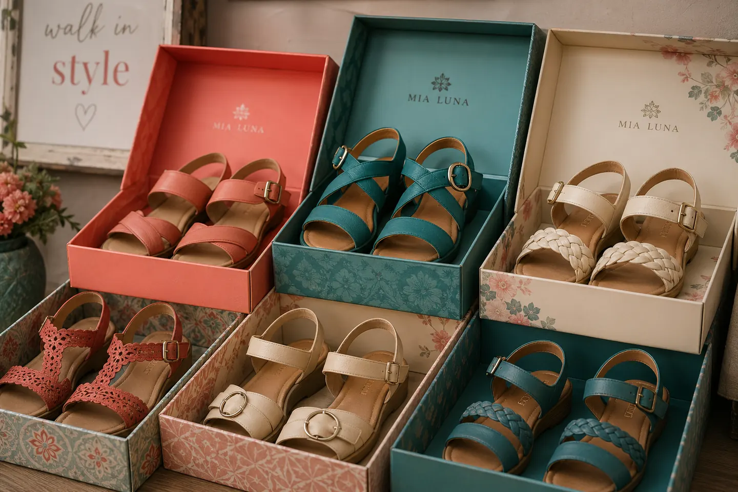 Présentation collection colorée sandales femme Chaussures Xapatan